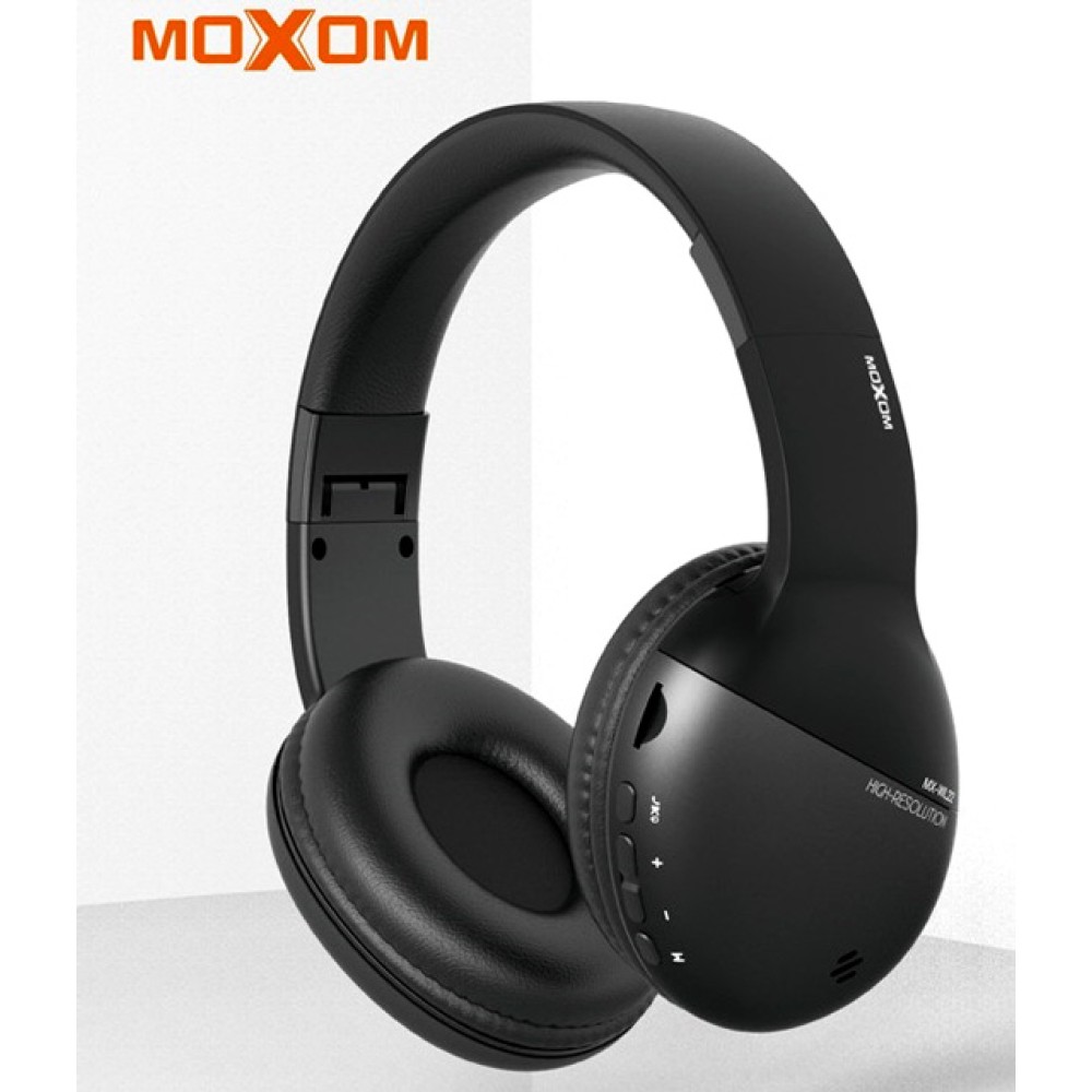 MOXOM MX-WL22 BLUETOOTH HEADPHONE - BLACK