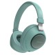 PORODO SOUNDTEC NOISE CANCELLING DEEP SOUND PURE BASS WIRELESS OVER-EAR HEADPHONES - GREEN