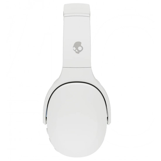 SKULLCANDY CRUSHER EVO MULTI-SENSORY BASS 40H BATTERY PERSONAL SOUND HEARING ANALYSIS NOISE ISOLATING WIRELESS OVER-EAR HEADPHONES - BONE