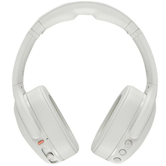 SKULLCANDY CRUSHER EVO MULTI-SENSORY BASS 40H BATTERY PERSONAL SOUND HEARING ANALYSIS NOISE ISOLATING WIRELESS OVER-EAR HEADPHONES - BONE