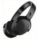 SKULLCANDY RIFF WIRELESS RAPID CHARGE 12 HOURS PLAY BUILT-IN CONTROLS WIRELESS ON-EAR HEADPHONES - TRUE BLACK