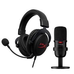 HYPERX STREAMER STARTER PACK SOLOCAST MICROPHONE AND CLOUD CORE GAMING HEADSET