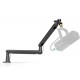 FIFINE MICROPHONE BM88 LOW ARM PROFILE ADJUSTABLE STICK WITH DESK MOUNT CLAMP SCREW ADAPTER CABLE MANAGEMENT FOR STREAMING GAMING STUDIO MICROPHONE ARM STAND - BLACK