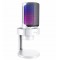 FIFINE AMPLIGAME A8 COMPUTER MICROPHONE WITH RGB CONTROL MUTE TOUCH HEADPHONE JACK POP FILTERSTAND FOR GAMING STREAMING - WHITE