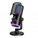 FIFINE AMPLIGAME AM6 CONDENSER MICROPHONE CONTROLLABLE RGB INTELLIGENT NOISE REDUCTION MONITORING SOUND RATIO ADJUSTMENT