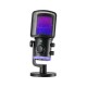 FIFINE AMPLIGAME AM6 CONDENSER MICROPHONE CONTROLLABLE RGB INTELLIGENT NOISE REDUCTION MONITORING SOUND RATIO ADJUSTMENT