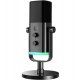 FIFINE AMPLIGAME AM8 USB XLR DYNAMIC MIC WITH RGB TAP TO MUTE GAIN CONTROL HEADPHONE JACK STREAMING DESKTOP STAND GAMING MICROPHONE - BLACK