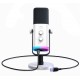 FIFINE AMPLIGAME AM8 USB XLR DYNAMIC MIC WITH RGB TAP TO MUTE GAIN CONTROL HEADPHONE JACK STREAMING DESKTOP STAND GAMING MICROPHONE - WHITE
