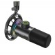 FIFINE K658 STREAMING RGB DYNAMIC CARDIOID MIC WITH HEADPHONE JACK FOR STREAMING TYPE C CONNECTION SHOCK MOUNT INCLUDED USB GAMING MICROPHONE - BLACK