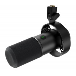 FIFINE K688 PODCAST KIT USB-XLR DYNAMIC MIC WITH BOOM ARM PC-XLR MIXER WITH MUTE BUTTON HEADPHONE JACK VOCAL VOICE-OVER GAMING MICROPHONE - BLACK