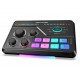 FIFINE SC8 RECORDING STUDIO AUDIO WITH XLR PHANTOM POWER 7.1 SURROUND SOUND USB-C MULTI-PLATFORM RGB AUDIO CARD GAMING MIXER CONTROLLER - BLACK