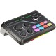 FIFINE SC8 RECORDING STUDIO AUDIO WITH XLR PHANTOM POWER 7.1 SURROUND SOUND USB-C MULTI-PLATFORM RGB AUDIO CARD GAMING MIXER CONTROLLER - BLACK