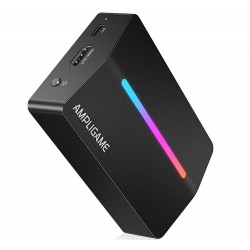 FIFINE AMPLIGAME V3 RGB LIGHTING HD 1080 60FPS 4K HDMI TO USB REAL-TIME HIGH-DEFINITION COMPATIBLE WITH PS4 PS5 SWITCH XBOX WINDOWS MAC LIVE STREAMING VIDEO CAPTURE CARD - BLACK