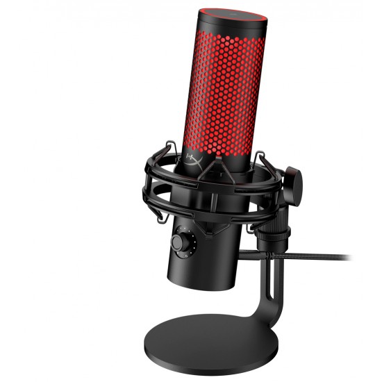 HYPERX QUADCAST 2 HI-RES STUDIO-QUALITY RECORDING TAP-TO-MUTE 4 POLAR PATTERNS WIRED MULTI-PATTERN USB ELECTRET CONDENSER GAMING MICROPHONE - BLACK