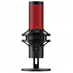 HYPERX QUADCAST 2 HI-RES STUDIO-QUALITY RECORDING TAP-TO-MUTE 4 POLAR PATTERNS WIRED MULTI-PATTERN USB ELECTRET CONDENSER GAMING MICROPHONE - BLACK