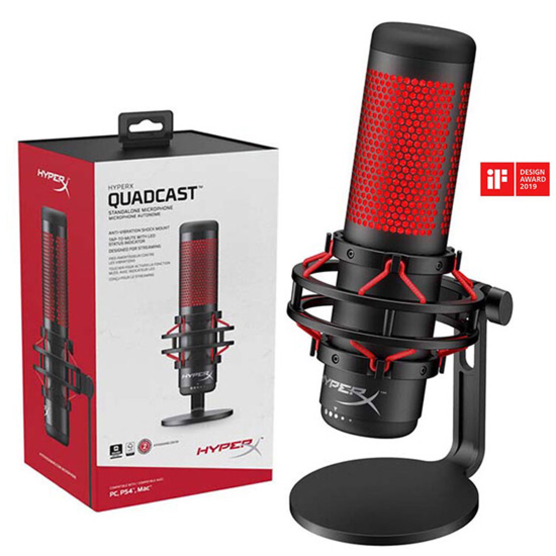 HYPERX QUADCAST USB CONDENSER GAMING MICROPHONE