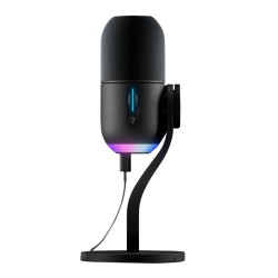 LOGITECH G YETI GX DYNAMIC RGB PODCAST WITH LIGHTSYNC VOICE BLUE G HUB CONTROL SUPERCARDIOID USB PLUG AND PLAY ON PC/MAC, GAMING MICROPHONE - BLACK