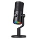 MAONO DM30 PROGRAMMABLE RGB USB GAIN CONTROL HEADPHONE MONITORING GAMING & STREAMING CONDENSER MICROPHONE - BLACK 