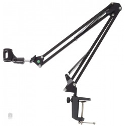 MAONO B01 MICROPHONE SUSPENSION BOOM SCISSOR ARM STAND - BLACK 
