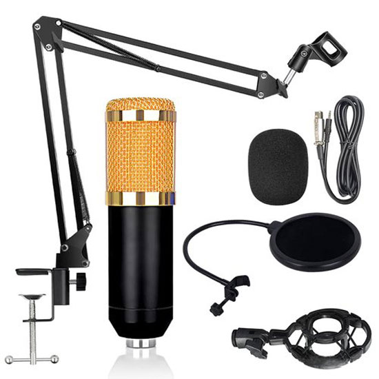 PROFESSIONAL MICROPHONE BM-800 WITH MIXER V8