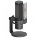 REDRAGON FENRIS GM301 RGB LIGHTING ANTI-VIBRATION CARDIOID MONITORING MUTE TOUCH STREAMING MICROPHONE - BLACK