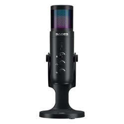 SADES OTUS SW-MC04 PRECISE CARDIOID PICKUP PATTERN INSTANT NOISE REDUCTION ONE PRESS MUTE WITH BOOM ARM GAMING MICROPHONE – BLACK