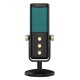 SADES NIGHT OWL RGB CARDIOID POLAR PATTERN DUAL FUNCTION SMART CONTROLS BOOM ARM USB CONDENSER GAMING MICROPHONE - BLACK