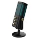 SADES NIGHT OWL RGB CARDIOID POLAR PATTERN DUAL FUNCTION SMART CONTROLS BOOM ARM USB CONDENSER GAMING MICROPHONE - BLACK