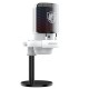 SADES TYTO SA-HC02Q27W CARDIOID POLAR PATTERN DETACHABLE POP FILTER SIMPLE MIC CONTROL GAIN CONTROL ADJUSTMENTS WIRED WITH BOOM ARM GAMING MICROPHONE - WHITE
