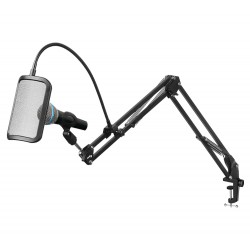 TWISTED MINDS APEX SERIES 180 DEGREE LIGHTWEIGHT BOOM ARM SUPPORT UP TO 1KG ADJUSTABLE DUAL ARM MICROPHONE - BLACK