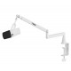 TWISTED MINDS NEO I SERIES STANDARD POLE 360 DEGREE ROTATION BOOM ARM WITH 6 CABLE CLAMPS UP TO 2KG DUAL ARM MICROPHONE - WHITE