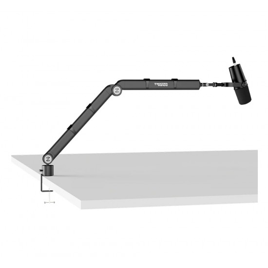 TWISTED MINDS NEO I SERIES STANDARD POLE 360 DEGREE BOOM ARM SUPPORT UP TO 2KG ADJUSTABLE DUAL ARM MICROPHONE - BLACK