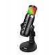 TWISTED MINDS W108 RGB WITH MUTE BUTTON AND LIGHTING ADJUSTMENT GAMING MICROPHONE WITH STAND - BLACK