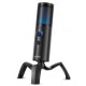 YANMAI Q18 USB PROFESSIONAL COMPUTER CONDENSER RGB OMNIDIRECTIONAL CARDIOID RECORDING KARAOKE METAL MICROPHONE - BLACK