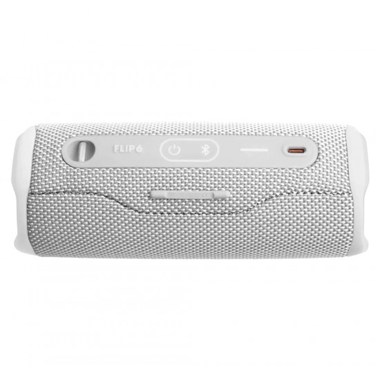 JBL FLIP 6 WATERPROOF WITH POWERFUL AND DEEP SOUND PORTABLE BLUETOOTH SPEAKER - WHITE 