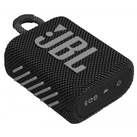 JBL GO 3 PORTABLE IP67 WATERPROOF 5 HOURS PLAYTIME WIRELESS SPEAKER - BLACK