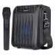 KBROAD KTS-1916 4-INCH WOOFER TWS FM USB PORTABLE WIRELESS DJ PARTY SPEAKER - BLACK