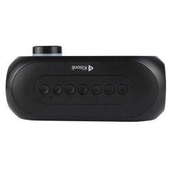 KISONLI LP-2S RGB ALARM CLOCK, MIRROR LCD DISPLAY & TF CARD SUPPORT MULTIFUNCTIONAL BLUETOOTH SPEAKER - BLACK