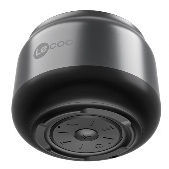 LECOO DS106 BLUETOOTH 5.0 3W STEREO DYNAMIC SOUND EFFECT 800MAH BATTERY COMPACT PORTABLE WIRELESS SPEAKER – BLACK