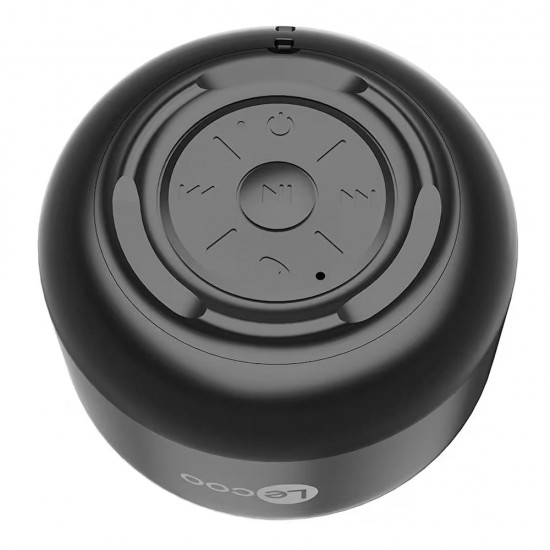 LECOO DS106 BLUETOOTH 5.0 3W STEREO DYNAMIC SOUND EFFECT 800MAH BATTERY COMPACT PORTABLE WIRELESS SPEAKER – BLACK