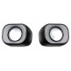 MEETION MT-SP2010 2.0 WIRED OFFICE DESKTOP SPEAKERS 3.5MM DOUBLE STRENGTH MAGNETIC SOUND - BLACK