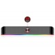 REDRAGON GS560 ADIEMUS 2.0 CHANNEL 4W DUAL DRIVER UNITS FULL AUDIO RANGE COMPACT RGB GAMING SOUNDBAR - BLACK