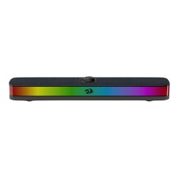 REDRAGON NEO GS515 RGB DESKTOP SOUNDBAR 2.0 STEREO BLUETOOTH 5.3 USB-C USB POWERED COMPACT DESIGN 6 RGB LIGHTING MODES CONTROL DIAL GAMING SPEAKER - BLACK