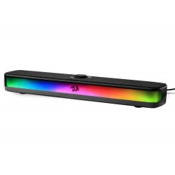 REDRAGON NEO GS515 RGB DESKTOP SOUNDBAR 2.0 STEREO BLUETOOTH 5.3 USB-C USB POWERED COMPACT DESIGN 6 RGB LIGHTING MODES CONTROL DIAL GAMING SPEAKER - BLACK