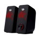 REDRAGON GS500 STENTOR 2.0 CHANNEL STEREO RED BACKLIGHT PC GAMING SPEAKER
