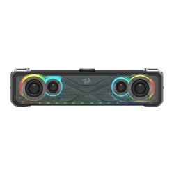 REDRAGON SURGE GS817 30W STEREO SPEAKERS BLUETOOTH 5.3 TOUCH CONTROL RGB LIGHTING 3 EQ MODES WIRED AND WIRELESS CONNECTIONS RGB DESKTOP GAMING SPEAKER - BLACK