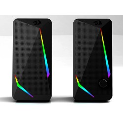 REDRAGON GS510 WALTZ RGB 2.0 CHANNEL STEREO SOUND DESKTOP GAMING SPEAKER WITH RGB LIGHT 