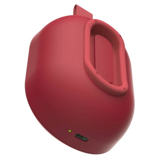 SKULLCANDY OUNCE IPX7 WATERPROOF 16H BATTERY DOWNWARD FIRING PASSIVE RADIATOR NYLON STRAP WIRELESS BLUETOOTH SPEAKER - RED