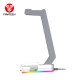 FANTECH TOWER AC3001S SPACE EDITION TRIANGULAR BASE 10 RGB MODE HEADSET STAND - WHITE