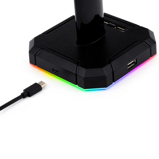 REDRAGON HA300 SCEPTER PRO RGB BACKLIT GAMING HEADPHONE STAND WITH SUPPORTING BAR 